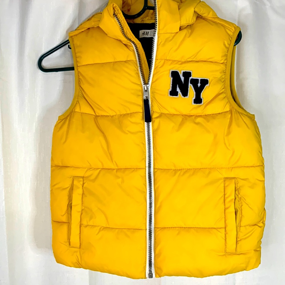 2/$20 H&M 8-10Y Yellow Puffer Vest